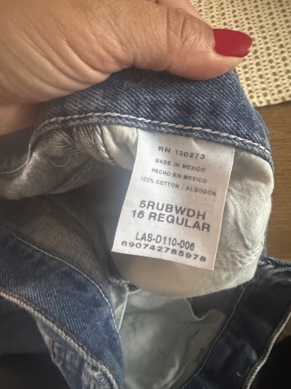 Classic High-Rise Straight Leg Jeans - Blue - Picture 3 of 3